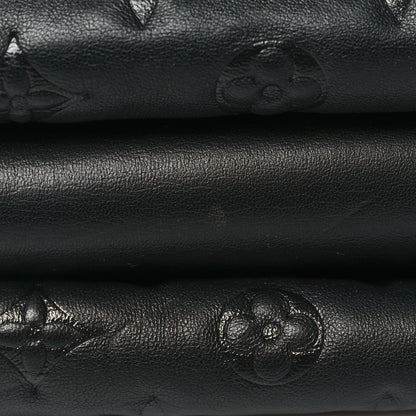 Louis Vuitton Lambskin Embossed Monogram Coussin PM Black 13 of 15
