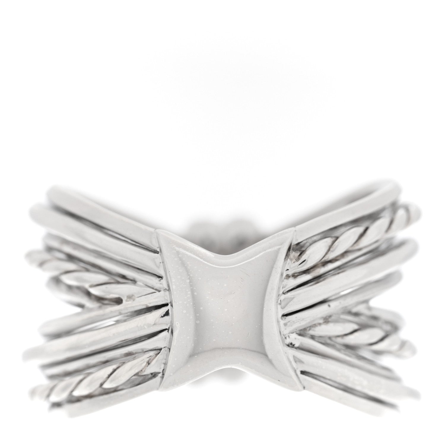 David Yurman Sterling Silver Diamond Angelika Maltese Ring 57 8 3 of 4