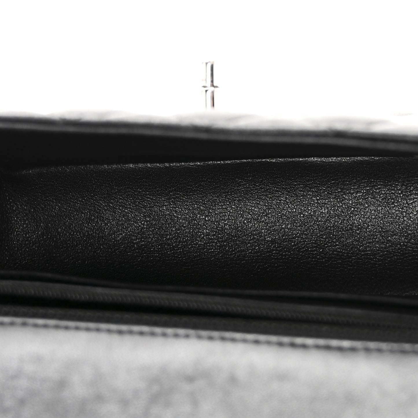 Lambskin Quilted Mini Rectangular Flap Black