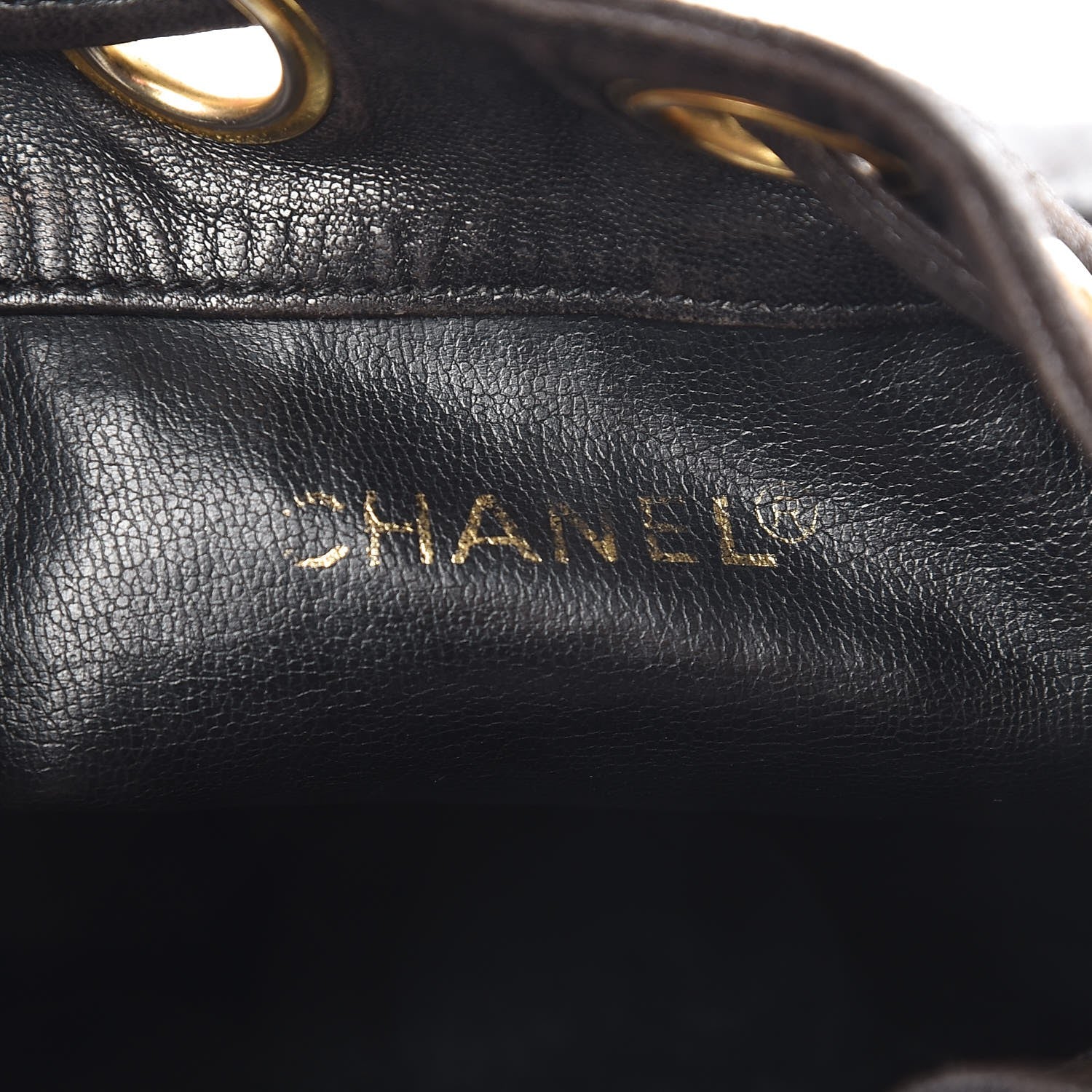 Chanel Lambskin CC Drawstring Bag Black 6 of 11