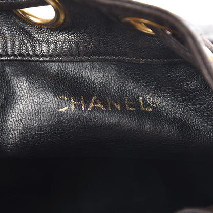 Chanel Lambskin CC Drawstring Bag Black 6 of 11
