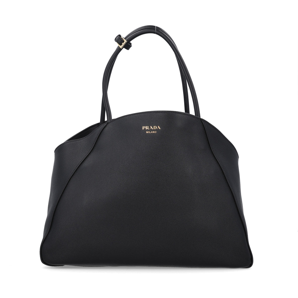 Soft Grain Calfskin Large Tote Bag Black