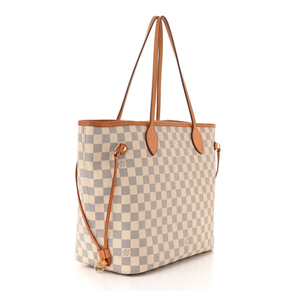 Louis Vuitton Damier Azur Neo Neverfull MM Rose Ballerine 3 of 12