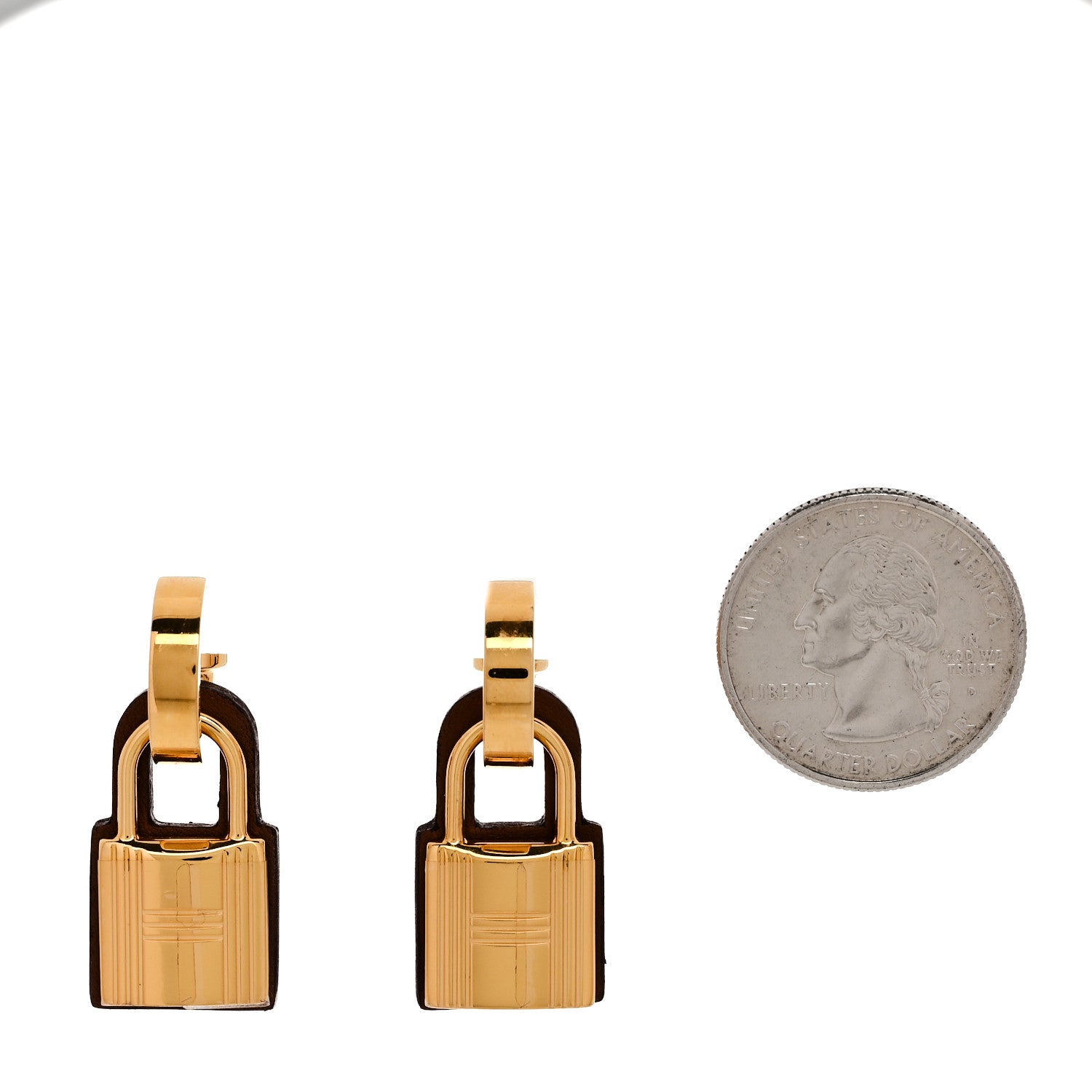 Hermes Swift O'Kelly Earrings Gold 2 of 7