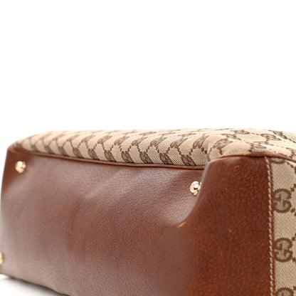 Gucci Monogram Canvas Bamboo Top Handle Bag Brown 11 of 11