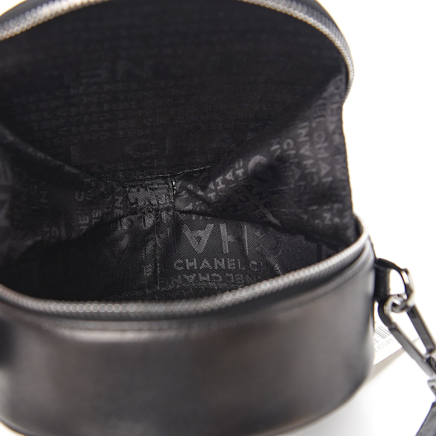 Chanel Lambskin Quilted CC Chocolate Bar Round Shoulder Bag Black 4 of 10