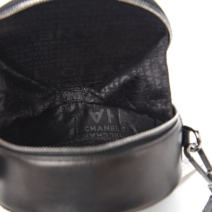 Chanel Lambskin Quilted CC Chocolate Bar Round Shoulder Bag Black 4 of 10