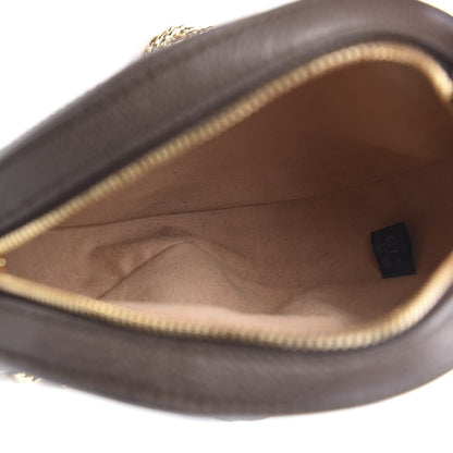 Gucci GG Supreme Monogram Web Mini Ophidia Round Shoulder Bag Brown 4 of 10