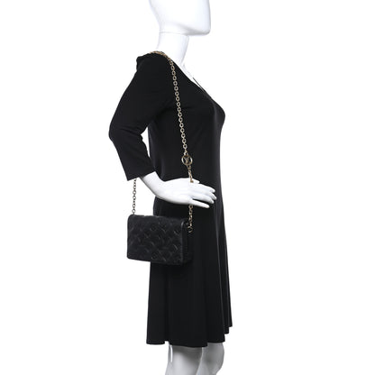 Louis Vuitton Lambskin Embossed Monogram Pochette Coussin Black 2 of 10