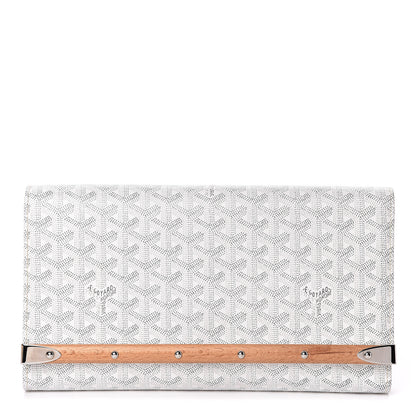 Goyard Goyardine Monte Carlo Bois Clutch White 1 of 9
