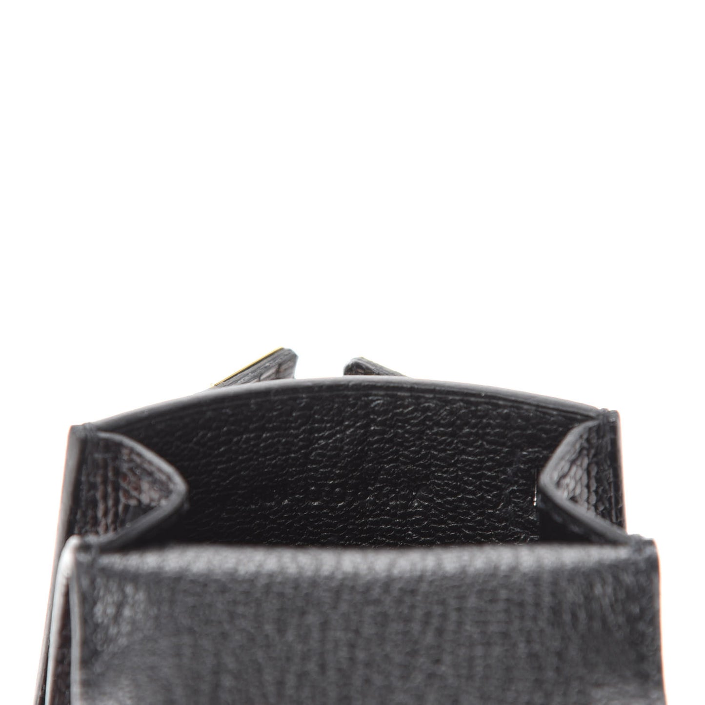 Lizard Mini Kelly Twilly Bag Charm Black