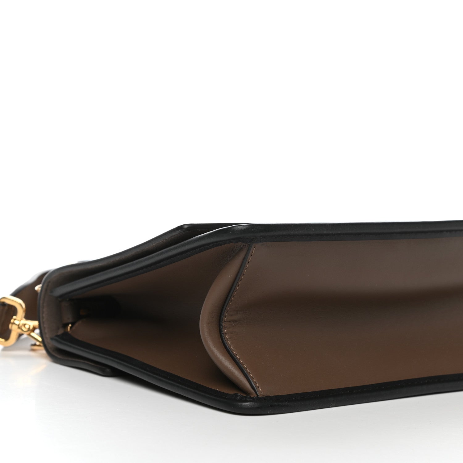 Fendi Vitello Century F is Fendi Bi-Color FF 1974 Embossed Kan I Shoulder Bag Maya Black 10 of 12