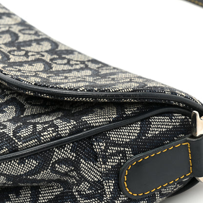 Christian Dior Monogram Saddle Bag Blue 13 of 14