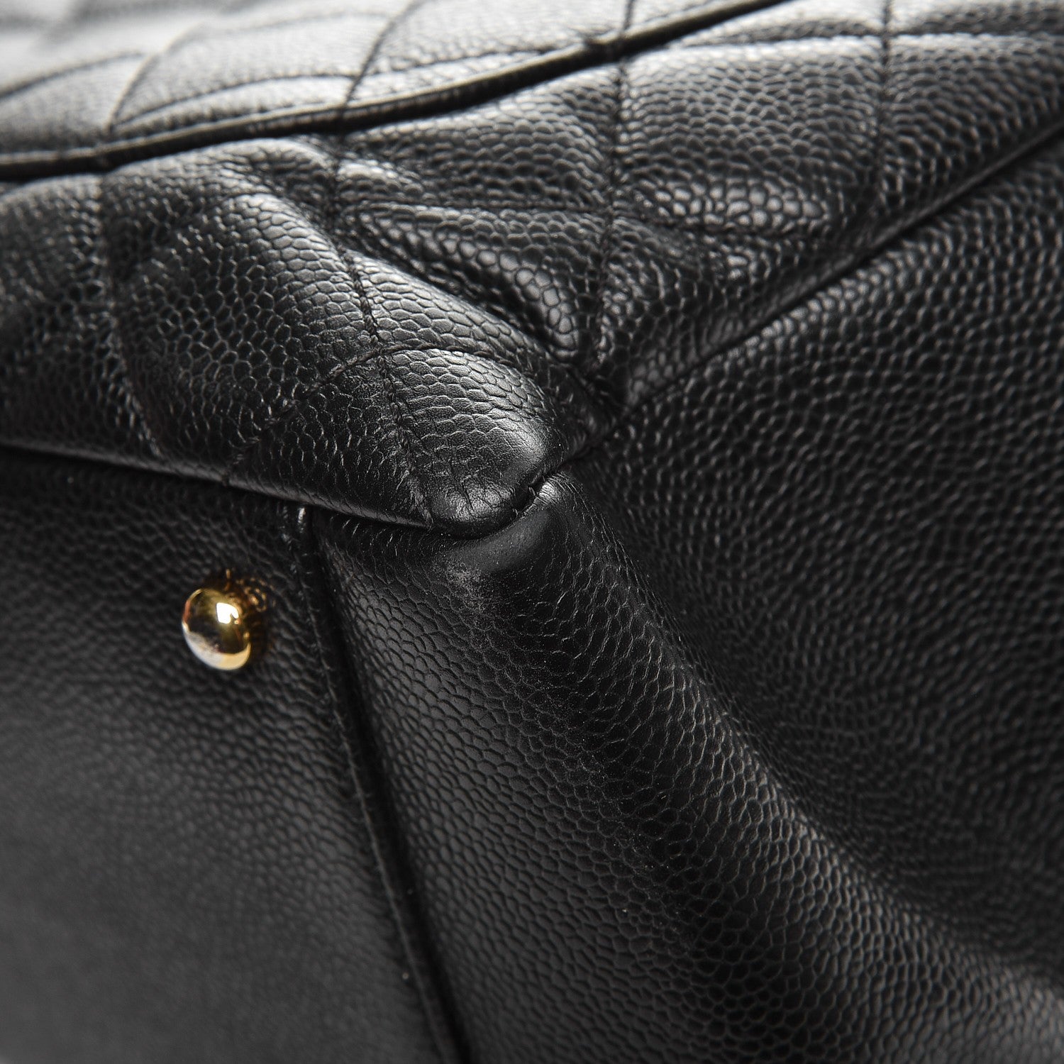 Chanel Caviar Quilted XL Grand Shopping Tote GST Black 12 of 14