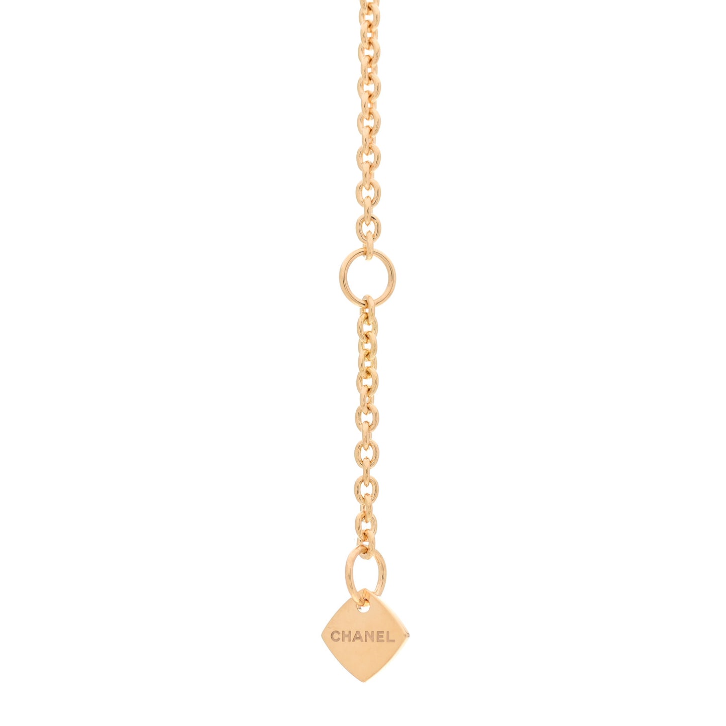 18K Yellow Gold Diamond Coco Crush C Necklace