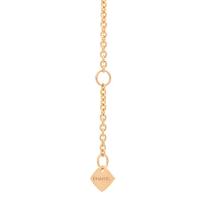 Chanel 18K Yellow Gold Diamond Coco Crush C Necklace 5 of 7