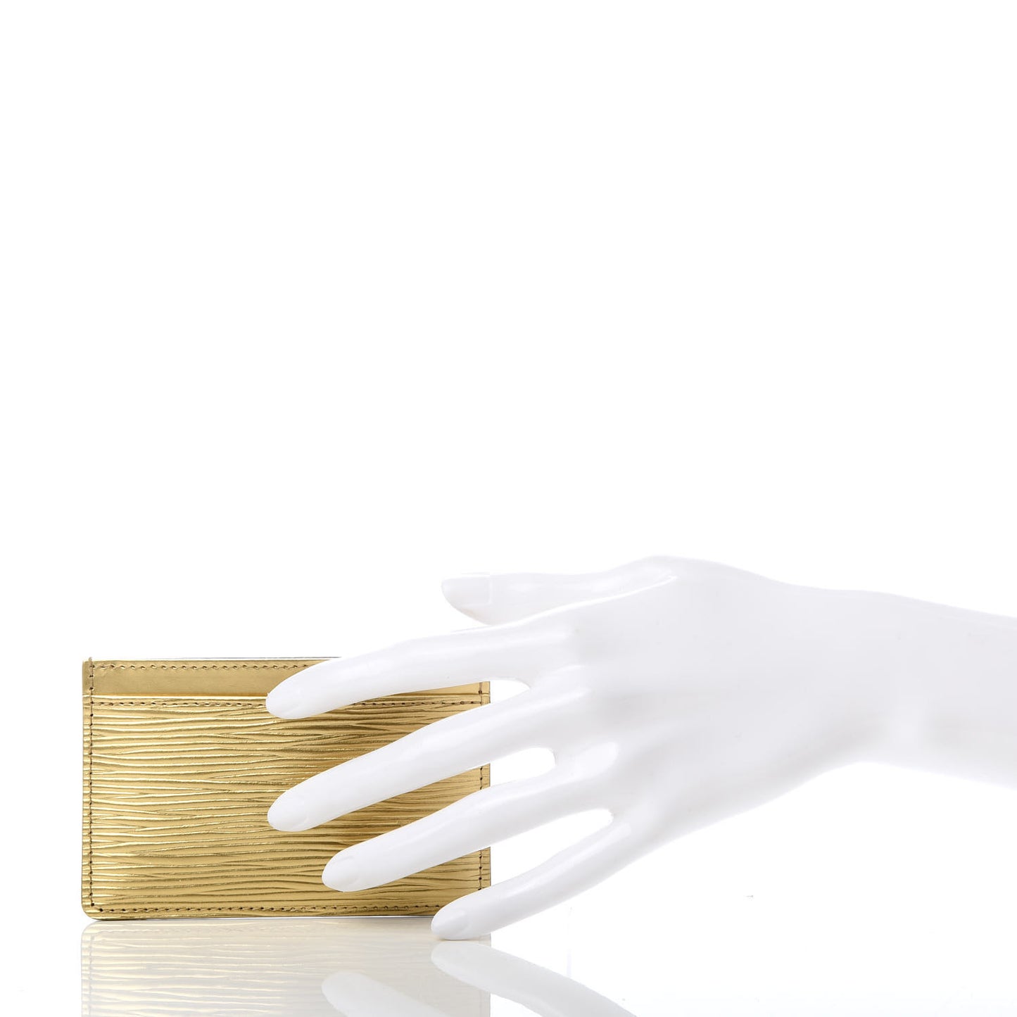 Epi Card Holder Gold