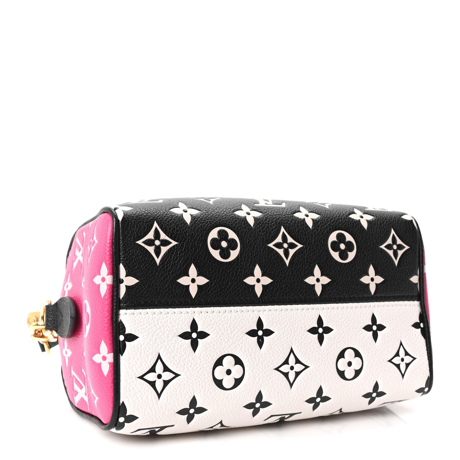 Louis Vuitton Empreinte Monogram Spring in the City Speedy Bandouliere 20 Black White Pink 4 of 9