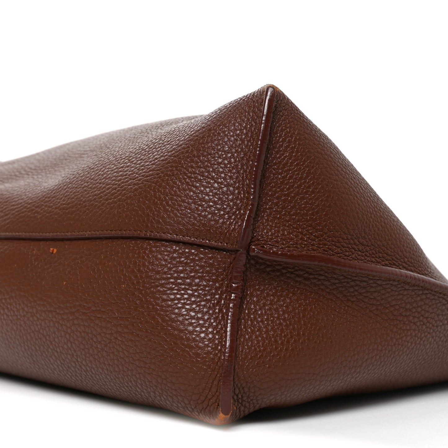 Grained Calfskin Patti Tote Brown