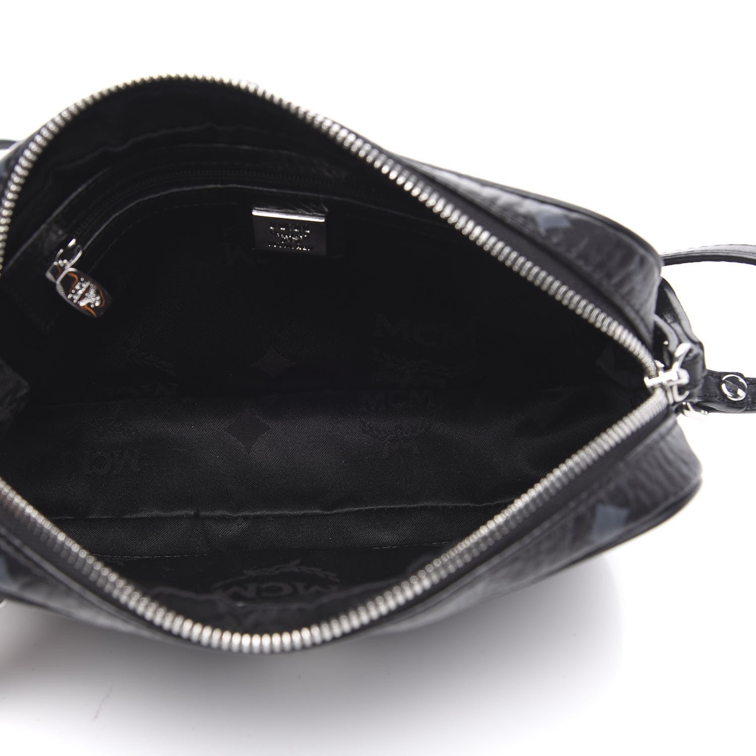 MCM Visetos Small Heritage Line Camera Crossbody Bag Black 5 of 9