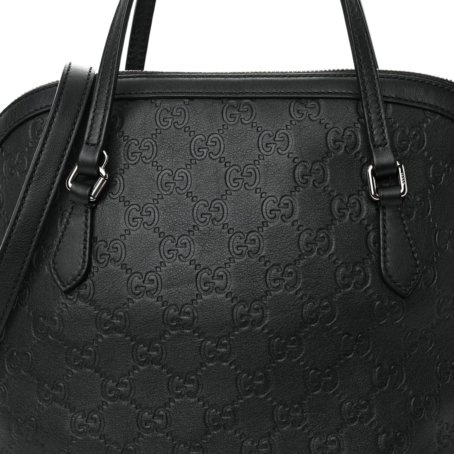 Gucci Guccissima Medium Dome Bag Black 8 of 10