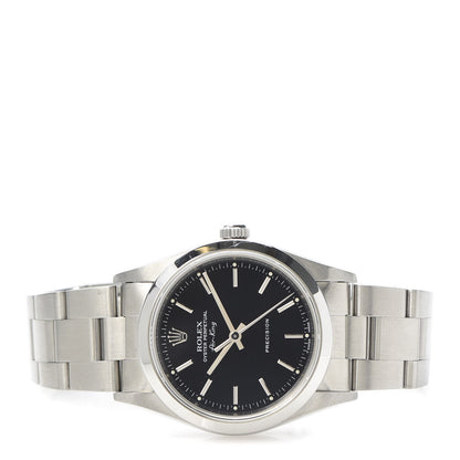 Rolex Stainless Steel 34mm Air-King Oyster Perpetual Precision Watch Black 14000 3 of 6