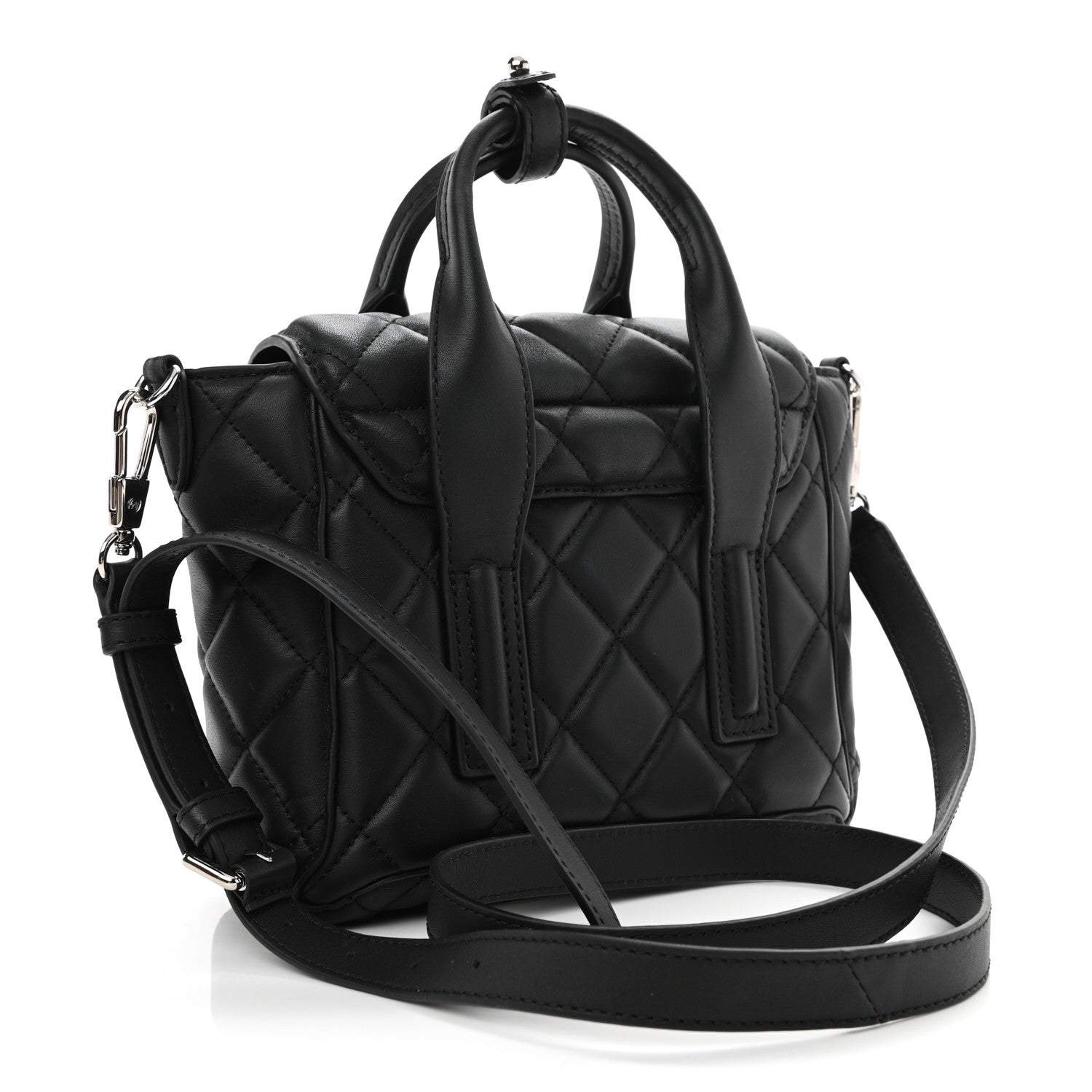 3.1 Phillip Lim Calfskin Quilted Mini Pashli Satchel Black 3 of 9