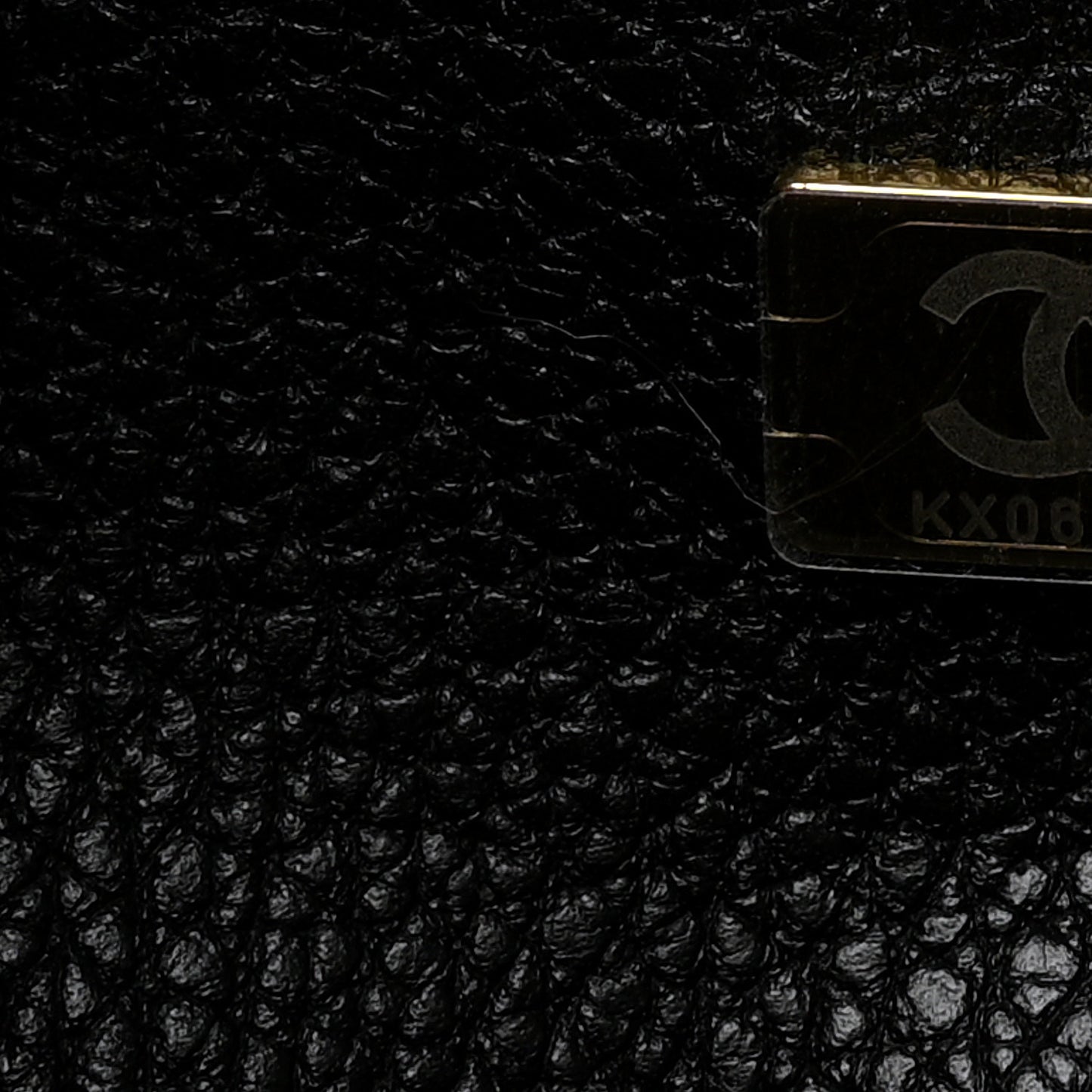 Grained Calfskin Stitched Urban Essentials Small Shopping Bag Black
