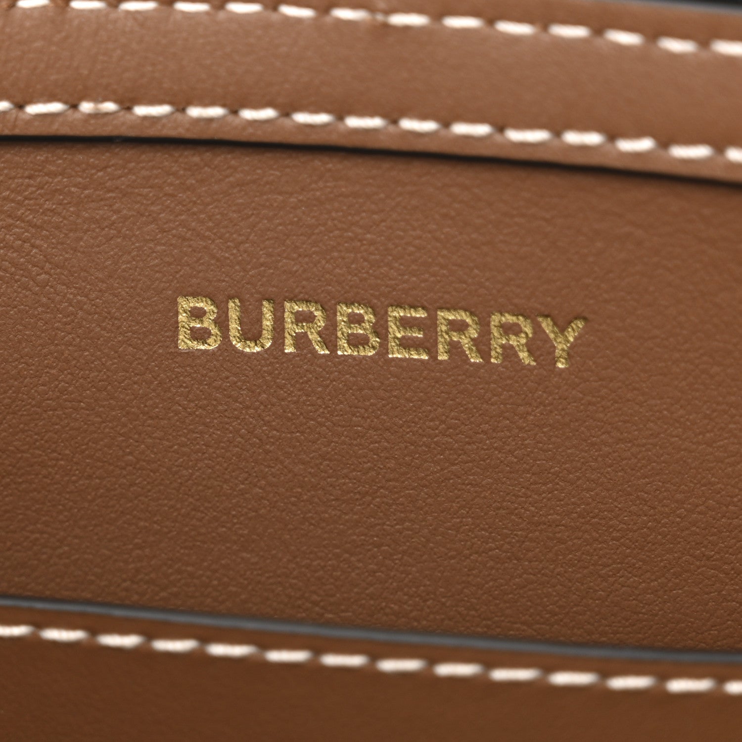 Burberry House Check Peyton Wristlet Pouch Taupe Brown 1755983