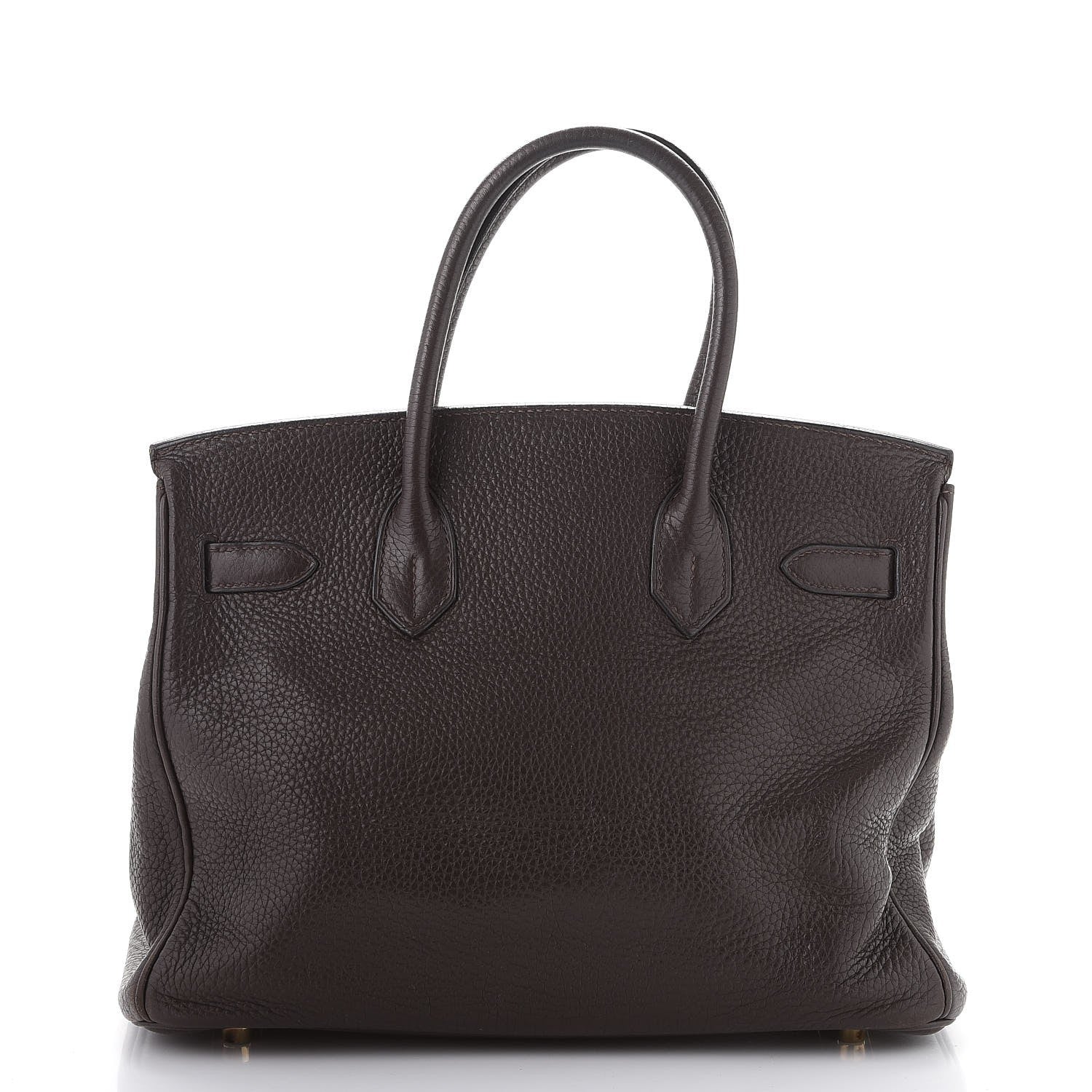 Hermes Taurillon Clemence Birkin 30 Chocolate 5 of 48