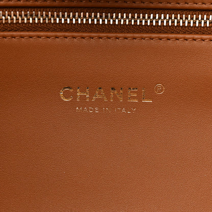 Chanel Lambskin Shearling Medium Deauville Tote Brown 8 of 12