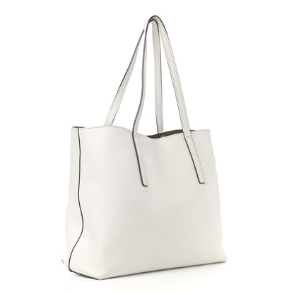 Fendi Vitello Vienna Enamel F is Fendi Shopping Tote White Taupe 4 of 15