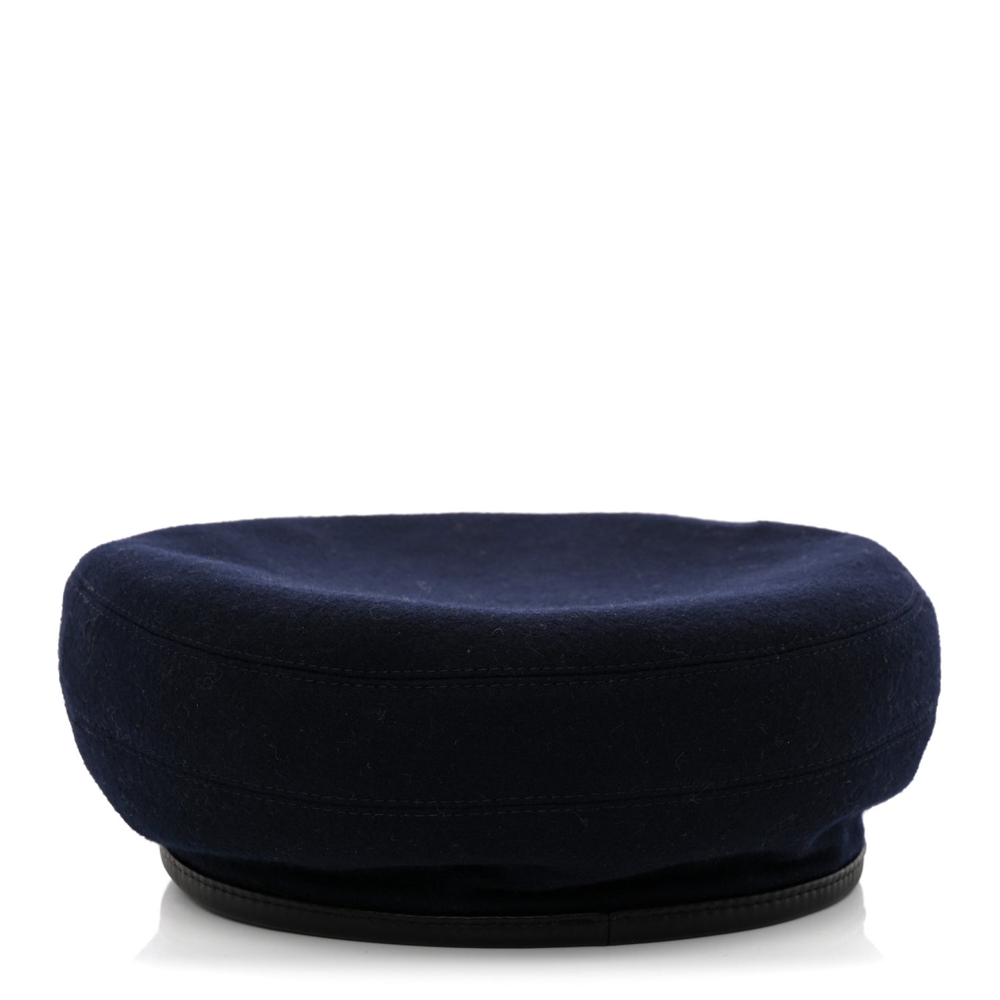 Cashmere Saint Honore Drap Beret 59 Marine