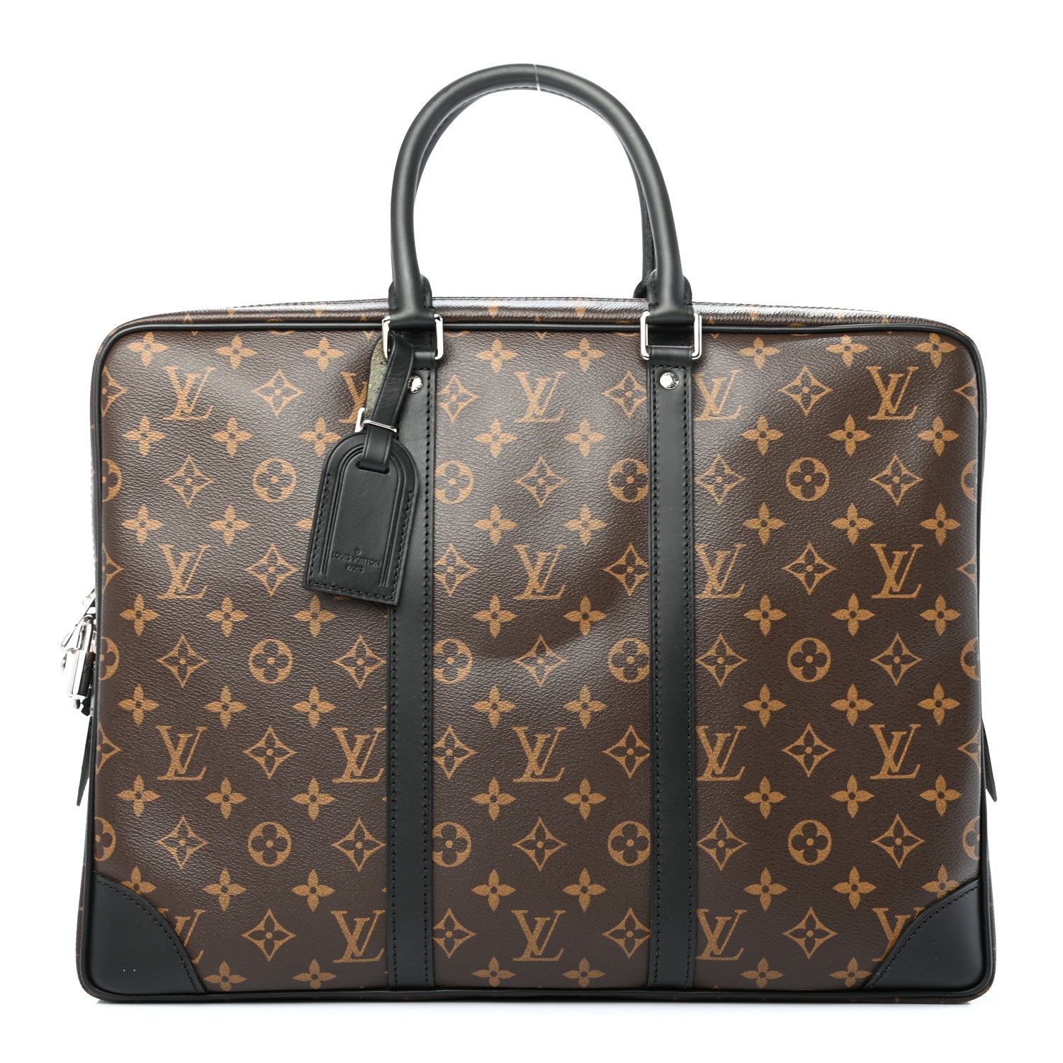 Louis Vuitton Monogram Macassar Porte Documents Voyage Soft Briefcase 1 of 9