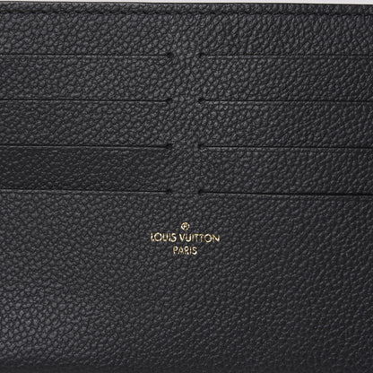 Louis Vuitton Calfskin Felicie Chain Wallet Card Holder Insert Black 5 of 5