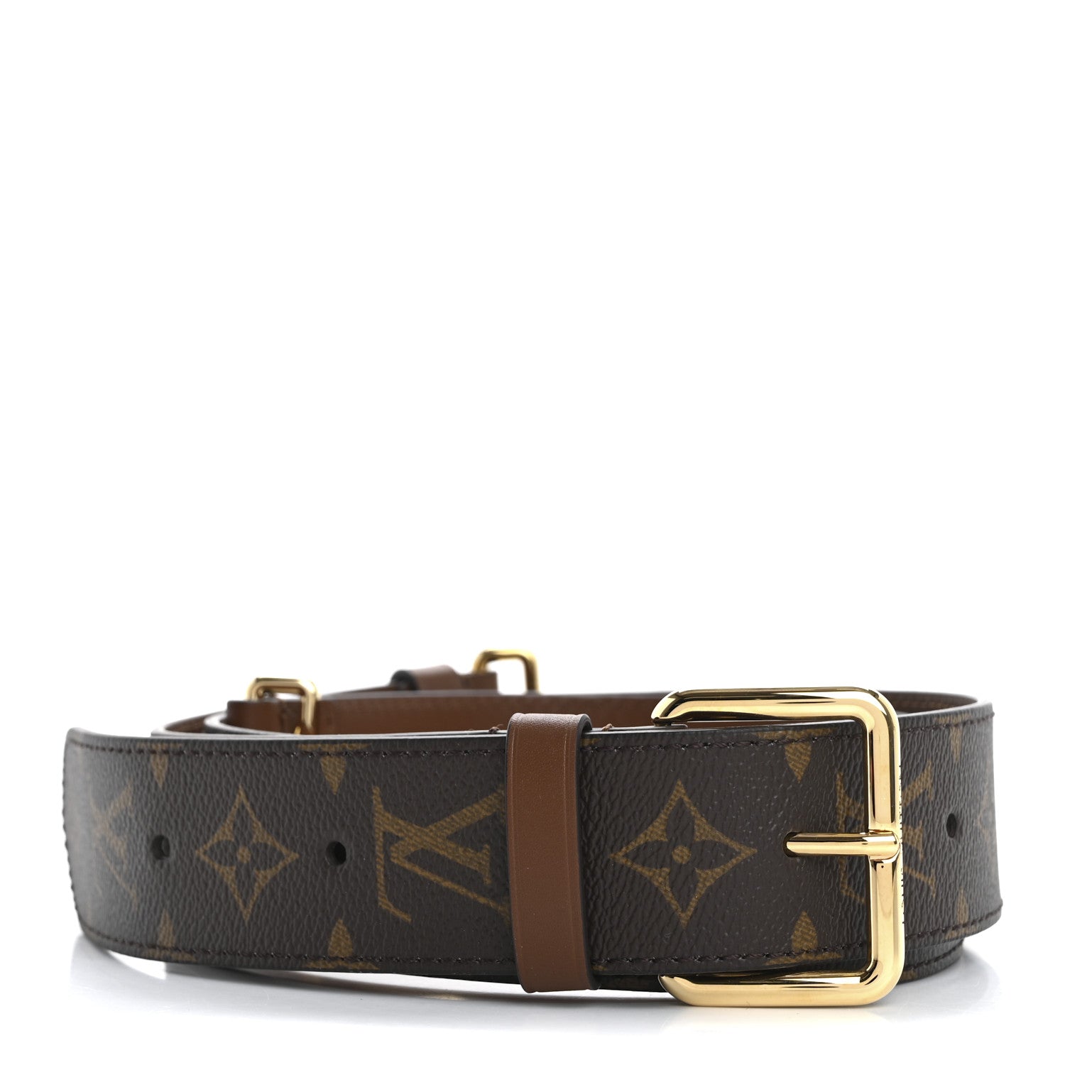 Louis Vuitton Monogram Adjustable Papillon Shoulder Strap Brown 2 of 3