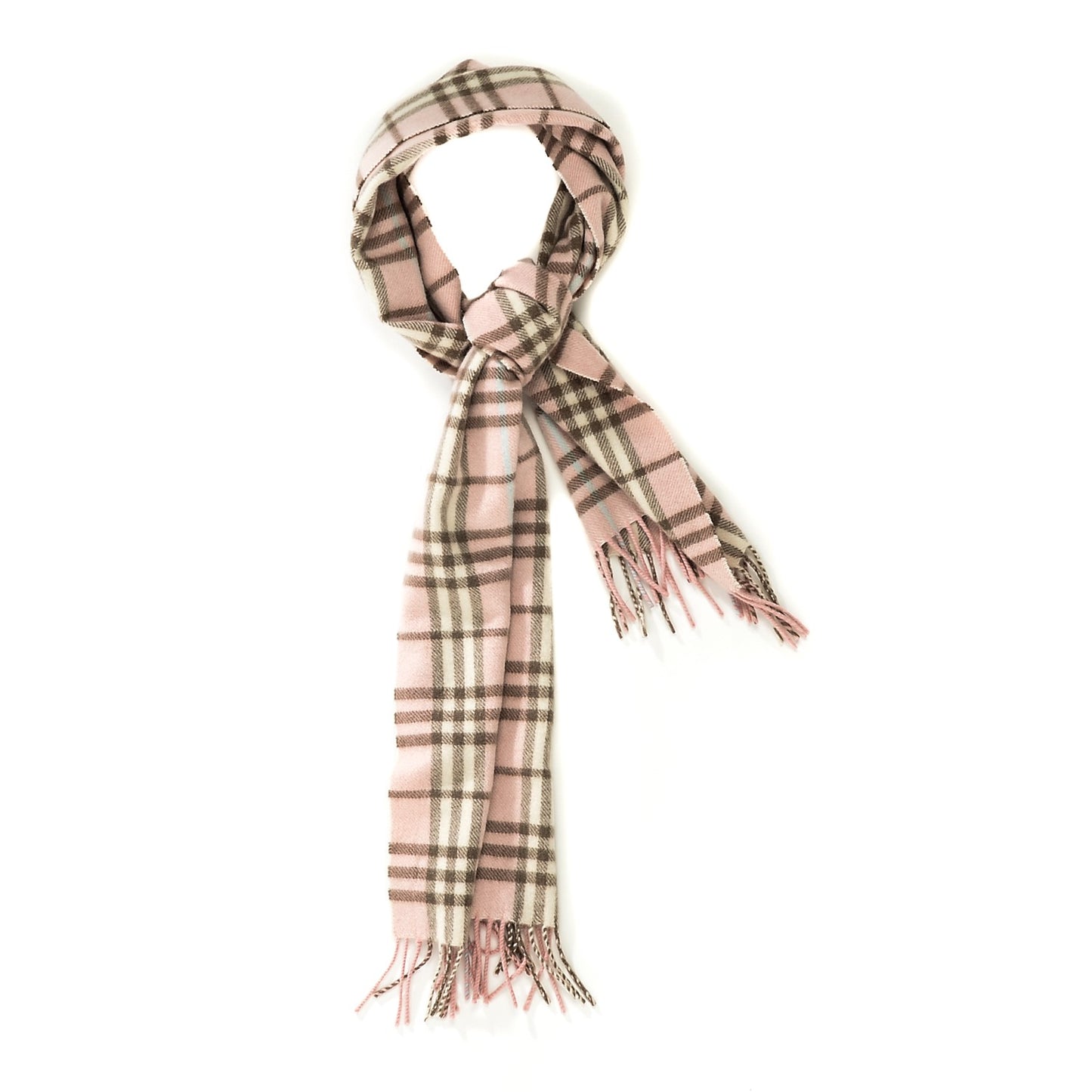 Cashmere Nova Check Scarf Pink