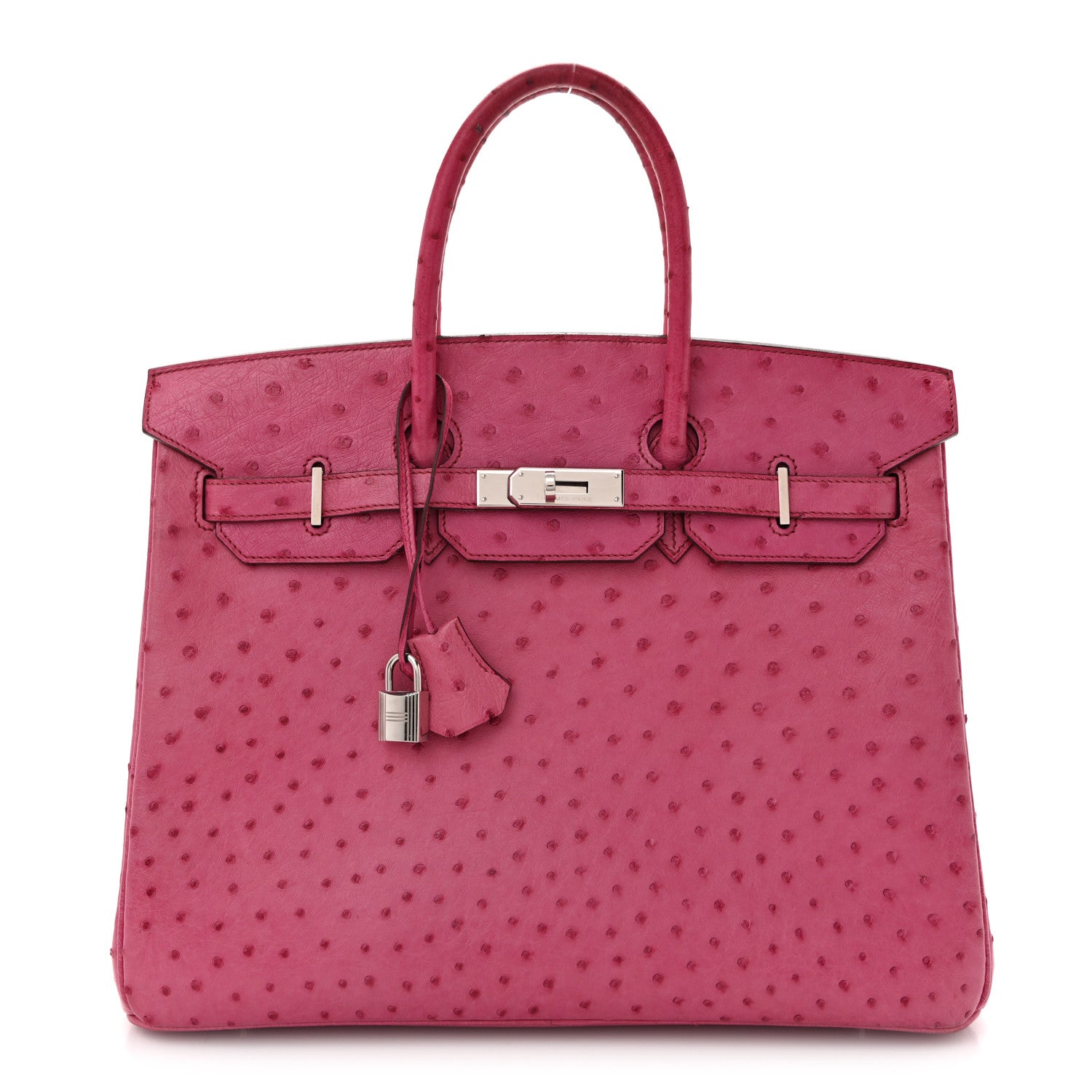Hermes Ostrich Birkin 35 Fuchsia 1 of 17