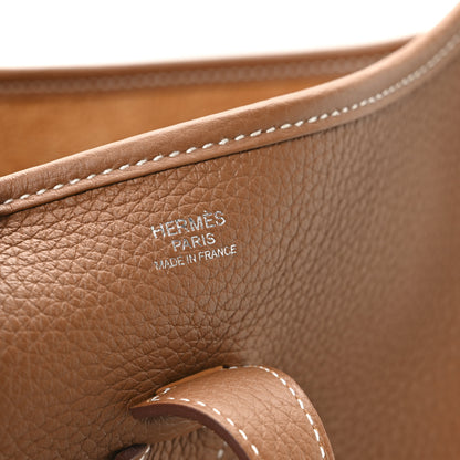 Hermes Taurillon Clemence Evelyne III PM Gold 6 of 11