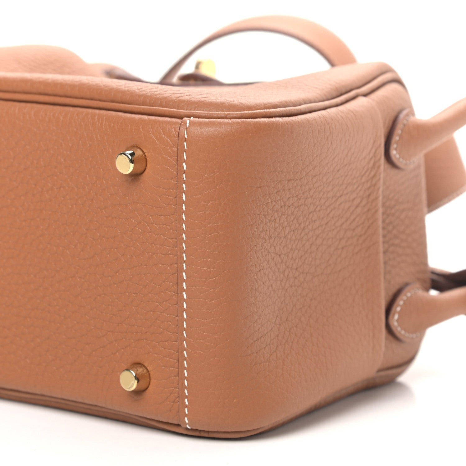 Hermes Taurillon Clemence Mini Lindy 20 Gold 9 of 10