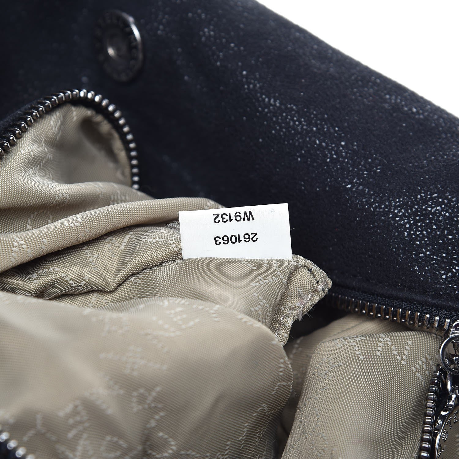 Stella McCartney Shaggy Deer Small Falabella Fold Over Tote Black 7 of 8