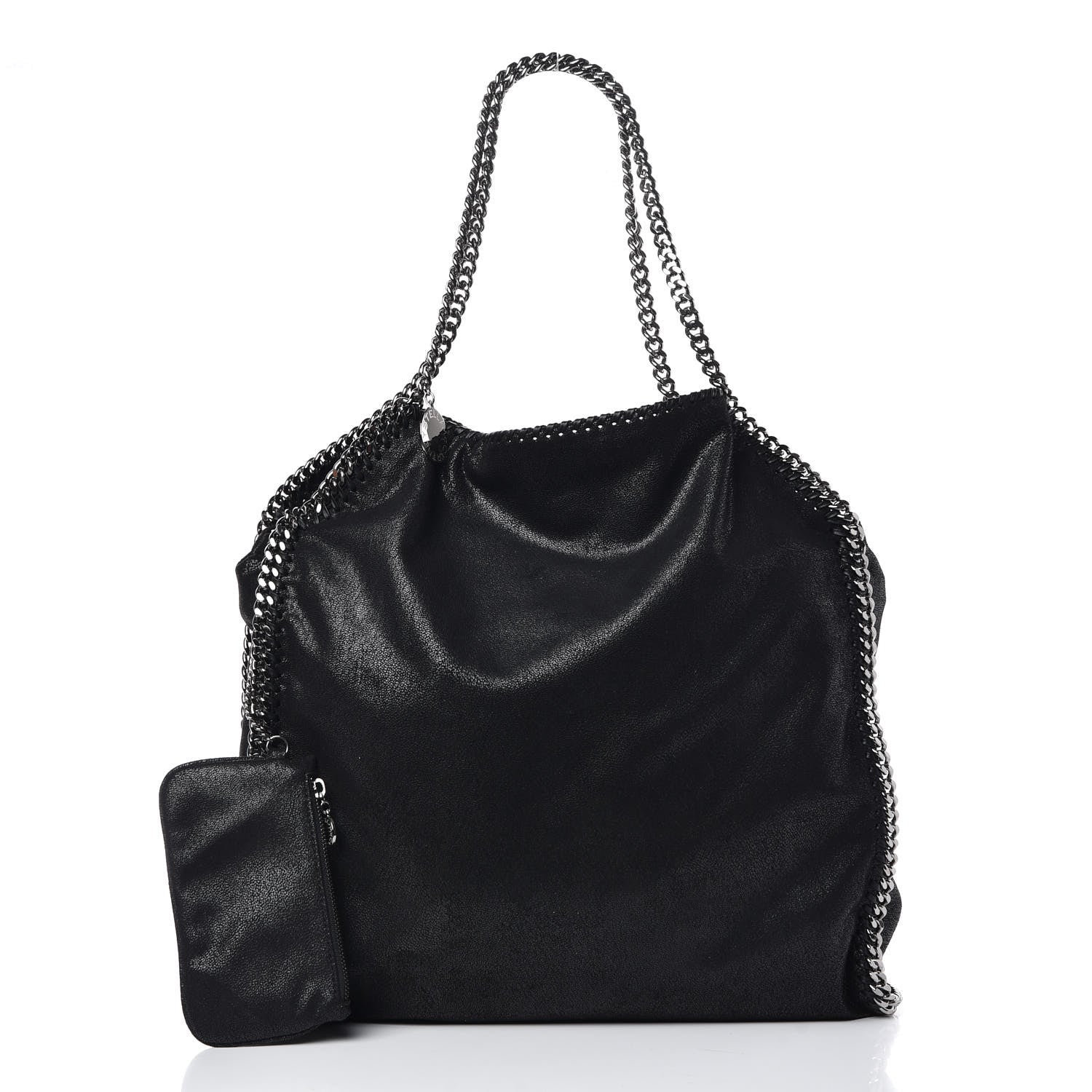 Stella McCartney Shaggy Deer Big Falabella Tote Black 3 of 9