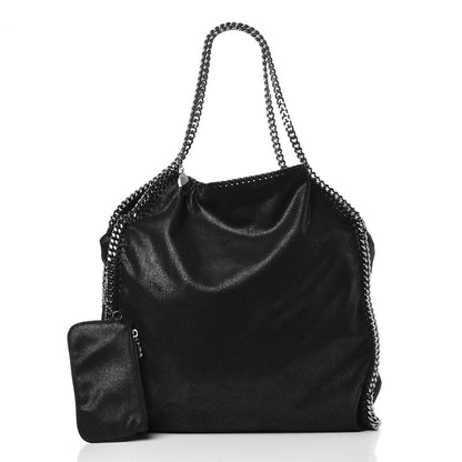 Stella McCartney Shaggy Deer Big Falabella Tote Black 3 of 9