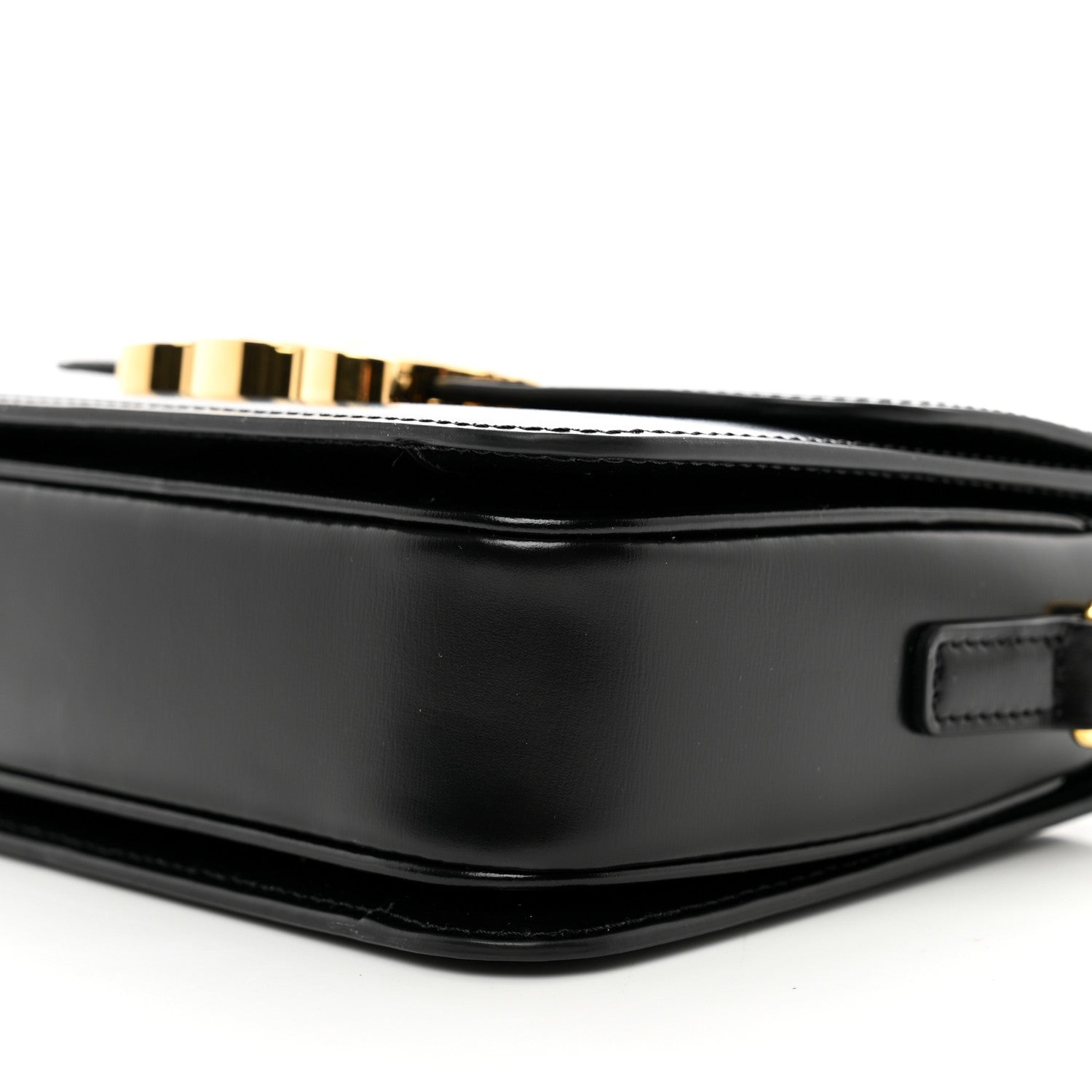 Celine Shiny Calfskin Teen Triomphe Black 10 of 10