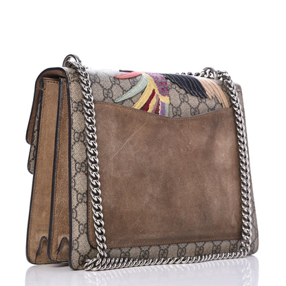 Gucci GG Supreme Monogram Embroidered Medium Dionysus Shoulder Bag Taupe 3 of 11