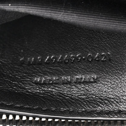 Saint Laurent Calfskin Y Quilted Monogram Small Loulou Chain Satchel Black 7 of 12