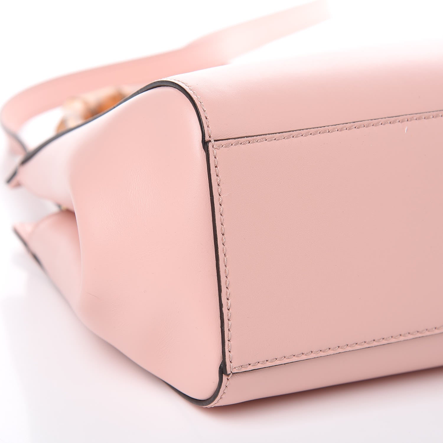Gucci Nappa Bamboo Small Nymphaea Top Handle Bag Perfect Pink 8 of 9