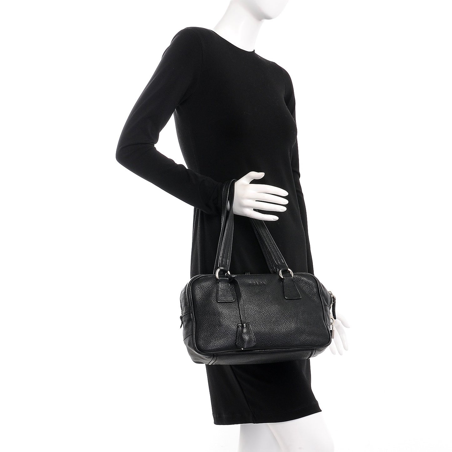 Vitello Daino Tote Nero Black