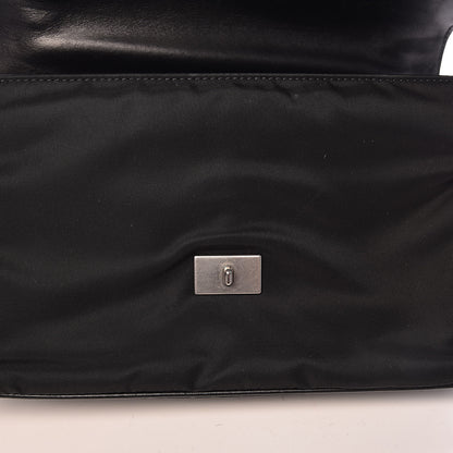Prada Nylon Calf Hair Leopard Print Crossbody Bag Black Sole 13 of 17