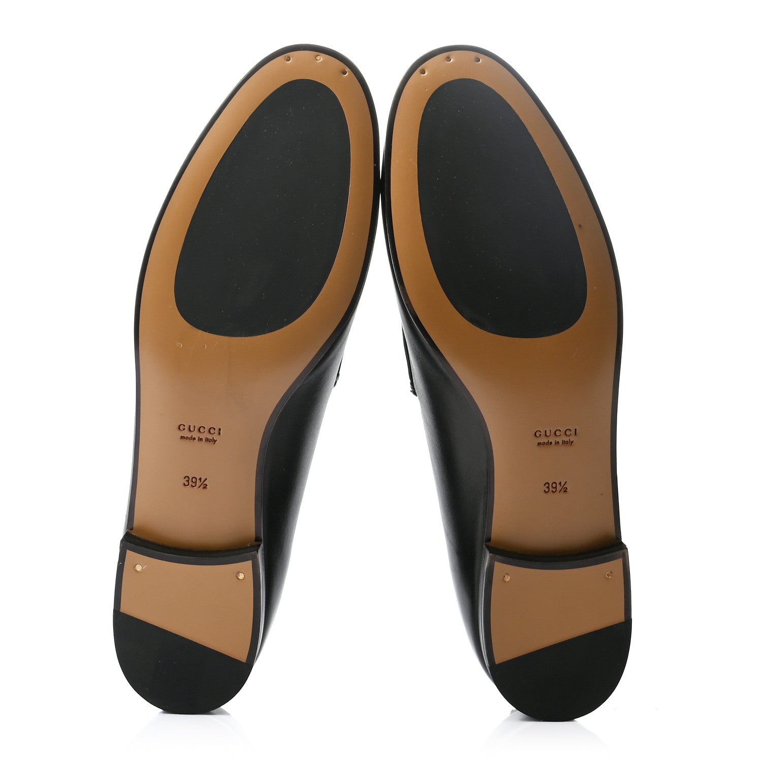 Gucci Calfskin Womens Jordaan Loafers 39.5 Black 5 of 7
